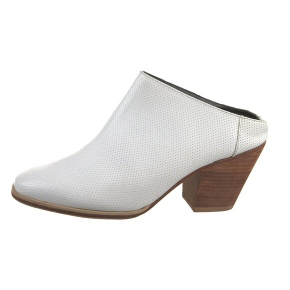 NWOT Rachel Comey white perforated leather mules, size 8.5 - Picture 1 of 7